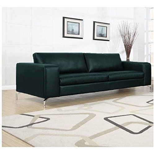 Madison Designercouch / Polstergarnitur / Polstercouch / Couch 3-Sitzer Kunstleder schwarz