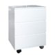 Moderner Rollcontainer BIG DEAL hochglanz weiss 3 Schubladen