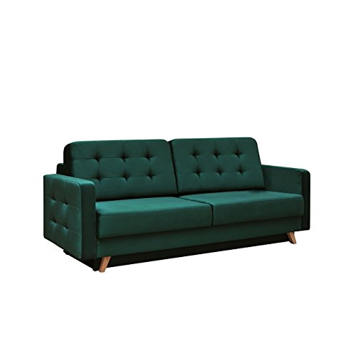 Modernes Sofa Vegas mit Schlaffunktion und Bettkasten, Farbauswahl, Design Couch, Lounge Schlafsofa, Polstersofa, Polstergarnitur, Polstercouch