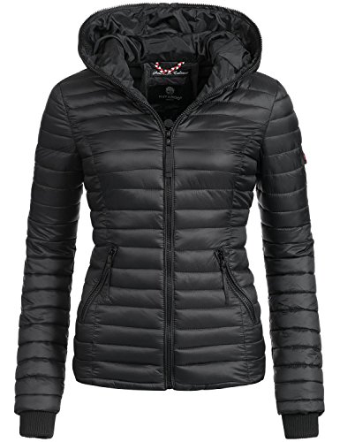 Navahoo Damen Jacke Übergangsjacke Steppjacke Kimuk (vegan hergestellt) 17 Farben + Camouflage XS-XXL