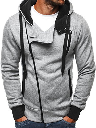 OZONEE Herren Sweatshirt Hoodie Sweatjacke Kapuzenpullover OZN 68001