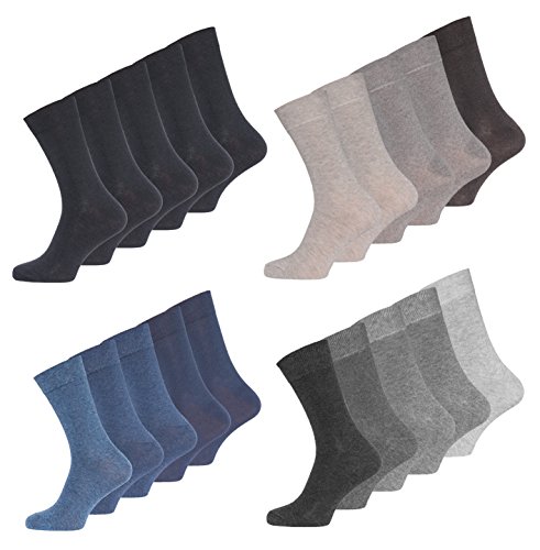 Occulto Herren Business Socken Baumwolle in verschiedenen Farben (10er PACK)