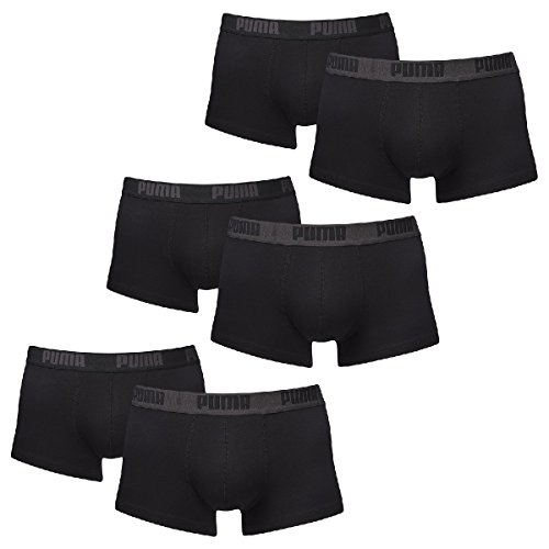 PUMA Herren Spezialpack Boxer Boxershort 6er Pack (Dunkelgrau/Schwarz, XL)