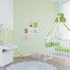 Polini Kids Babyzimmer Set mit Babybett/Gitterbett Siple 323 und Wickelkommode inclusive Matratze in weiß
