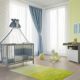 Polini Kids Babyzimmer Set mit Babybett/Gitterbett und Wickelkommode inclusive Matratze in verschiedenen Farben