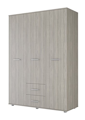 Polini Kinder einfach Nordic three-sectioned Kleiderschrank, Elm