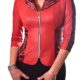 PoshTops Damen Zip-Up Blazer mit Puff Reverskragen Dehnbares Material Frauen Shirt 3/4 Arm Größen S – XXXL Abendkleidung Freizeitkleidung Plus Size