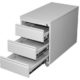Profi Stahl Büro Rollcontainer Bürocontainer Lichtgrau Maße: 620 x 460 x 790 mm (Höhe x Breite x Tiefe) 505800 kompl. montiert und verschweißt