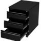 Profi Stahl Büro Rollcontainer Bürocontainer schwarz 505306 Maße: 620 x 460 x 600 mm kompl. montiert und verschweißt