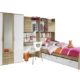 Rauch Jugendzimmer Kinderzimmer Komplett Set, Weiß-Eiche Sonoma
