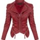 Rock Creek Damen Kunstleder Jacke Übergangs Jacke Leder Optik Bikerjacke D-365 S-XL