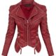 Rock Creek Damen Kunstleder Jacke Übergangs Jacke Leder Optik Bikerjacke D-365 S-XL