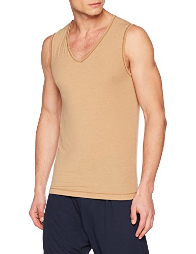 Schiesser Herren Personal Fit Unterhemd Muskelshirt Hautfarben/ Optimales Tank Top unter dem Hemd