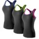 Sport Yoga TankTops Damen Workout 3 Packs Dry Fit Kompression Running Fitness T-Shirt
