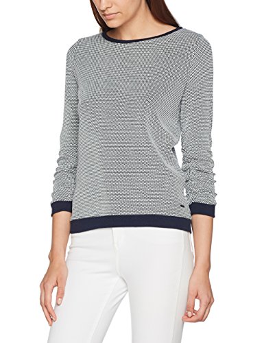 TOM TAILOR Denim Damen Sweatshirt Sweat W.Dots and Gathering