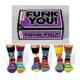 United Oddsocks - Funk You - Herren 6 verschiedene Socken - mit Gesichter! Gr. 39 - 46