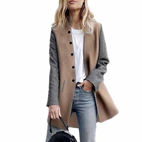 VENMO Damen Lässiger Parkajacke Mantel Langarm Jacke Pullover Strickwaren Long Cardigan Langarmshirt Mit Offener Wasserfall Strickmantel Langstrickjacke Maxi Strickjacke Mantel mit Tasche