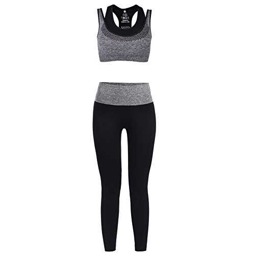 Vbiger Sport BH Yoga BH Damen Jogginghose Damen Sport Leggings Yoga Hose Trainingshose Sport Bustier ohne Bügel