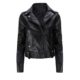 Winter Warme Lederjacke Damen, DoraMe Frauen Reißverschluss Kurzmantel PU Leder Lokomotivenleder lange ärmel Tasche Strickjacke