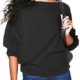 Yidarton Damen Pullover Oversized Rippe Knitted Batwing Baggy Jumper Top Strickjacken