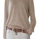 ZANZEA Damen Langarm Lose Bluse Hemd Shirt Oversize Sweatshirt Oberteil Tops