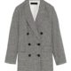 Zara Damen Doppelreihiger blazer mit karos 2761/054