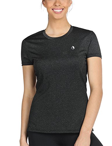 icyZone® Damen Sport T-Shirt Running Fitness Shirts Sportbekleidung Kurzarm Oberteile Shortsleeve Top