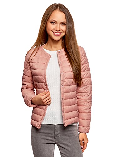 oodji Ultra Damen Steppjacke mit Rundem Ausschnitt