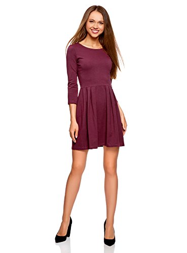 oodji Ultra Damen Tailliertes Jersey-Kleid