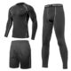 sportbekleidung für männer,Sparin Männer Kompressionsanzüge Herren, Fitness Joggenanzug Coole trockene Haut Fit 3 Stücke Set (Size:XL) für Training, Skilaufen, Joggen, Yoga, Radsport, Langarm-Shirt/ Shorts/ Hosen [3 Stücke]