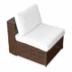 (1er) Polyrattan Lounge Möbel Mittel Sessel braun-mix - Gartenmöbel (1er) Polyrattan Lounge Mittel Sessel, Lounge Mittel Sofa, Lounge Mittel Stuhl - durch andere Polyrattan Lounge Gartenmöbel Elemente erweiterbar