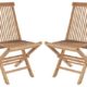 2er Set Klappstühle Teak Gartenstühle Holz Campingstühle Klappstuhl Stuhl Balkon