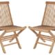 2er Set Klappstühle Teak Gartenstühle Holz Campingstühle Klappstuhl Stuhl Balkon