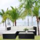 (6034) POLY RATTAN Lounge Schwarz Gartenset Sofa Garnitur Polyrattan Gartenmöbel