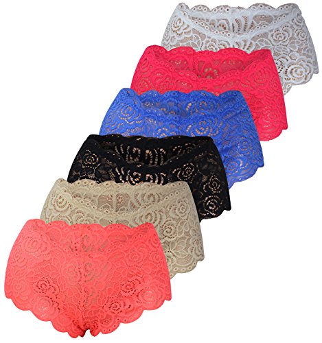 6er SET Damen Baumwolle Slips Pants Panties Panty Hipster TOP MODELLE