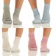 8er Pack Damen Sneaker Socken für Sport und Yoga Strümpfe mit Glitzer BF 701