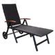 Alu Sonnenliege Gartenliege Rattanliege Rollliege Relaxliege Rollenliege Liege