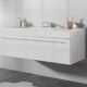 Badezimmer Badmöbel Garcia 120 cm Hochglanz weiß - Unterschrank Schrank Waschbecken Waschtisch