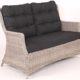 Beauty.Scouts Sofa Loungesofa "Sally" Rattan vintage braun inkl. Polster natur Relaxsofa Gartensofa Polyrattan Rattansessel taupe inkl. Sitzpolster