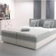 Boxspringbett, Hotelbett, Polsterbett, Saturn 180x200cm inklusive Topper, Kunstleder/Stoff