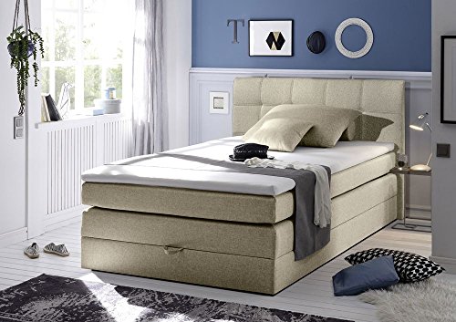 Boxspringbett mit Bettkasten Hotelbett Polsterbett inklusive Komfortschaum Topper Designer Bett von Möbel-BOXX