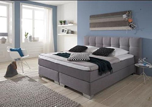 Breckle Boxspringbett 160 x 200 cm Dorinta Box Mero Easy Big Bonnell Topper Gel Standard