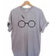 CHDT-Shirt Damen Sommer Shirt Harry Potter Laserbrille Drucken Oberteile Casual Lose Bluse Kurzarm Rundhals T-Shirt Tops