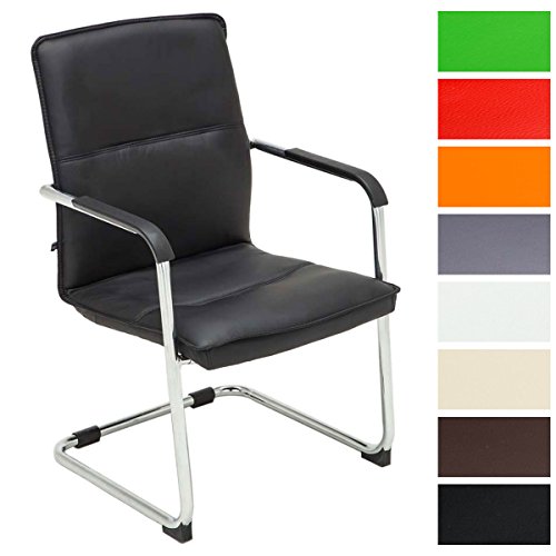 CLP Freischwinger-Stuhl mit Armlehne SEATTLE, Besucherstuhl, Konferenzstuhl gepolstert