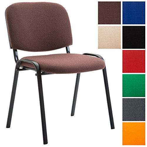 CLP Konferenzstuhl KEN V2 mit Stoffbezug und hochwertiger Sitzpolsterung | Robuster und stapelbarer Besucherstuhl | In verschiedenen Farben erhältlich