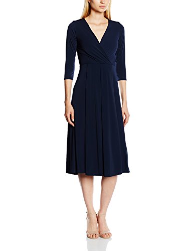 Closet Damen Kleid V Neck 3/4 Sleeve Midi