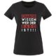 Comedy Shirts - Chabos wissen wer der Babo ist! - Damen T-Shirt - Rundhals, 100% Baumwolle, Kurzarm Top Basic Print-Shirt