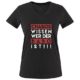 Comedy Shirts - Chabos wissen wer der Babo ist! - Damen V-Neck - V-Ausschnitt, 100% Baumwolle, Kurzarm Top Basic Print-Shirt