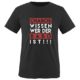 Comedy Shirts - Chabos wissen wer der Babo ist! - Herren T-Shirt - Rundhals, 100% Baumwolle, Kurzarm Top Basic Print-Shirt