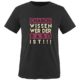 Comedy Shirts - Chabos wissen wer der Babo ist! - Mädchen T-Shirt - Rundhals, 100% Baumwolle, Top Basic Print-Shirt